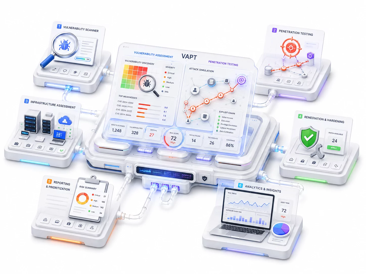 Cybersecurityspecialist voert vulnerability assessment vapt uit om kwetsbaarheden in IT-omgeving op te sporen en te verhelpen